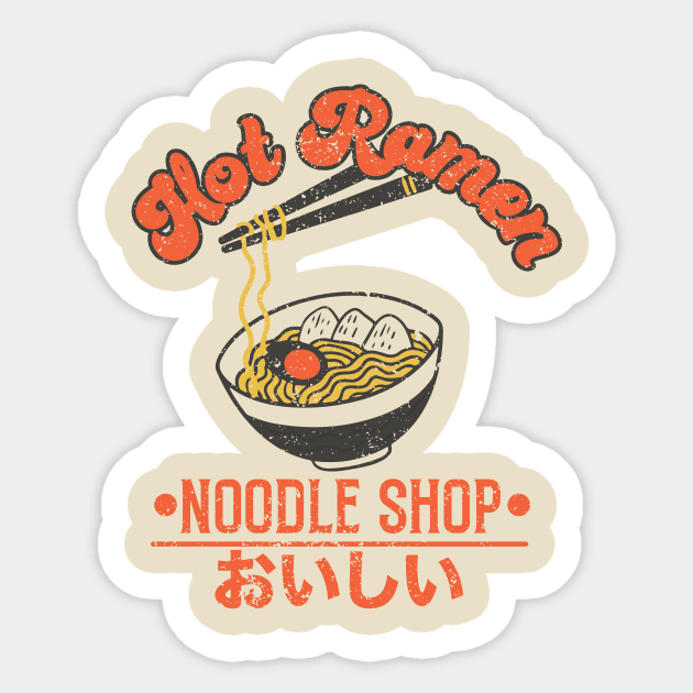 Hot Ramen Noodle Shop Sticker by Perpetual Brunch